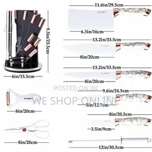 9pcs Acrylic Knife Set