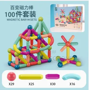 Kids -3d Magnetic Sticks (100pcs)