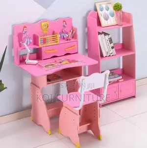 Home Desk; Colorful Home School Matching Desk Chairs Set For Kids