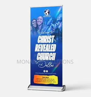 Broadbase Banner for Church Activities. Rollup Banners