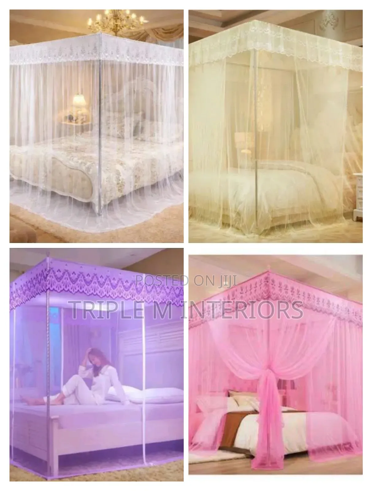 Sleep Peacefully With Our Premium 4-Stand Mosquito Net