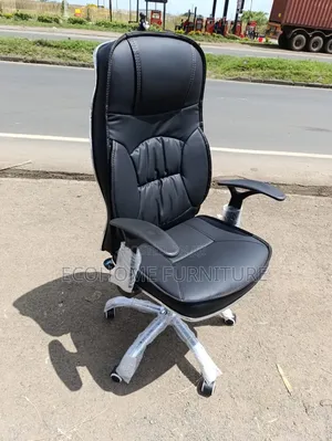 Black Leather Executive Office Chair