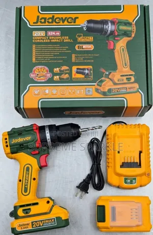Jadever 20v 52n.M 2.0ah Cordless Impact Drill