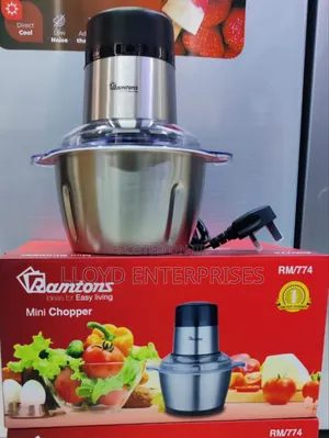 Ramtons Mini Electric Food Chopper -Stainless Steel