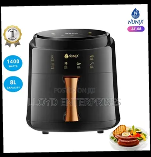 Nunix Black 8litres Air Fryer