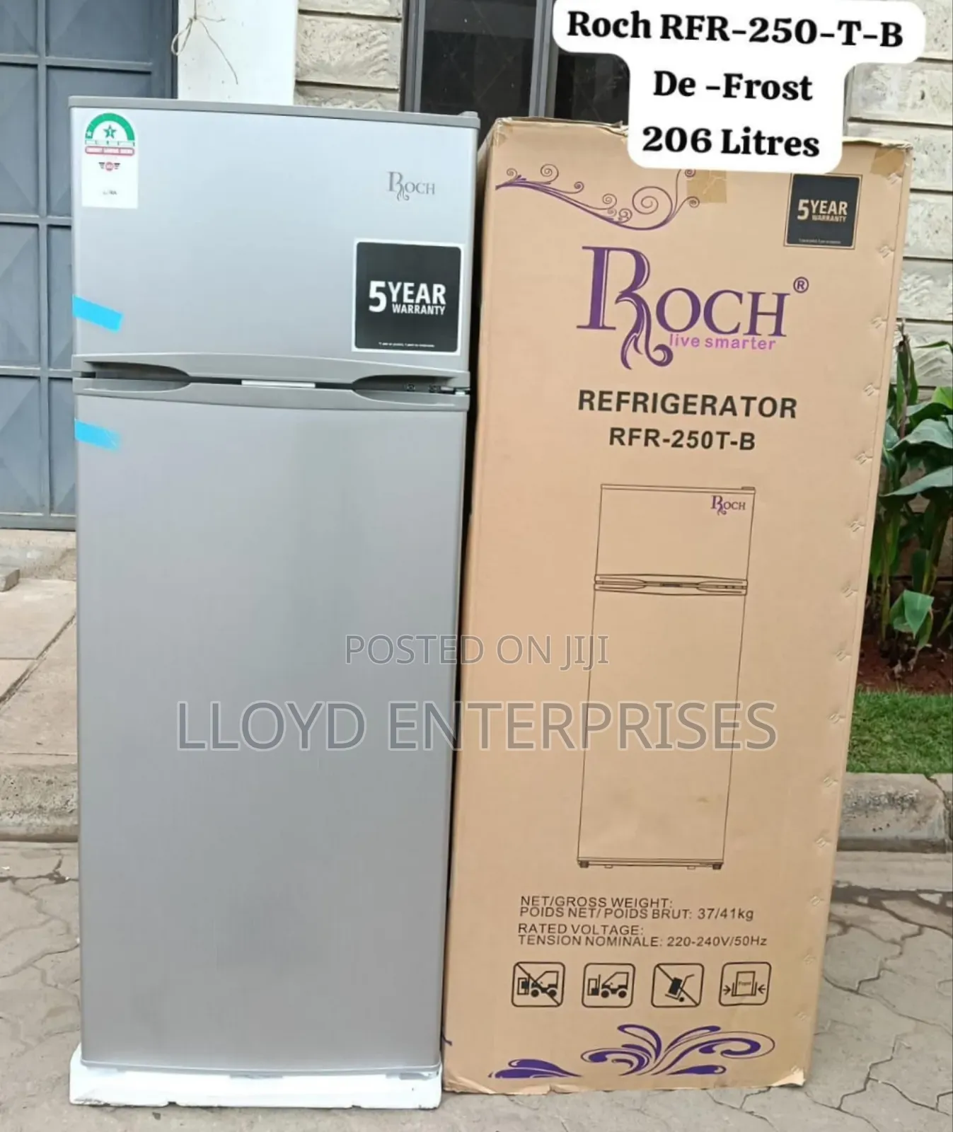 Roch 206 Litres Double Door Fridge-Defrost