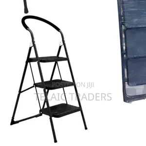 Heavy Duty Black 3 Step Ladder