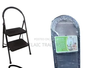 Heavy Duty Black 2 Step Ladder