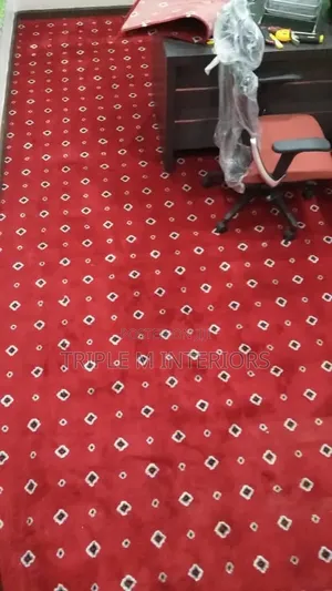 Elegant Red Detail Carpet for Refined Interiors