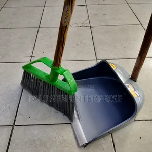 Stand-Up Dustpan Brush Set