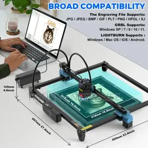 Twotree Desktop CNC Rooter ,High Security Laser Engraving and Cutting