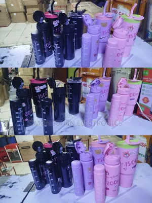 New Design 3 in 1 Water Bottle With Straw