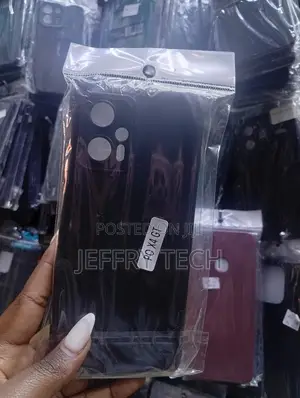 Black Silicone Back Cover Case for the Poco X4 Gt Smartphone.
