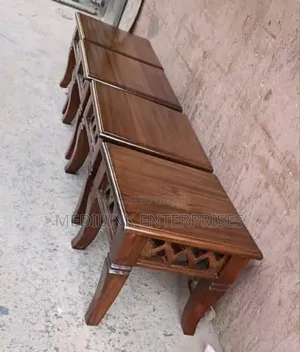 Alan Walnut Coffee Table Stools