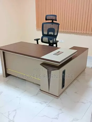Office Table Executive Office Desk L-Shaped Design Option