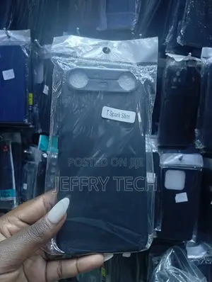 Black Silicone Protective Case for the Tecno Spark Slim Smartphone.