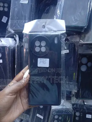 Black Silicone Back Cover Case for the Vivo X90 5g Smartphone