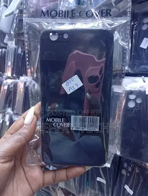 Black Mobile Phone Cover for an Oppo A57.