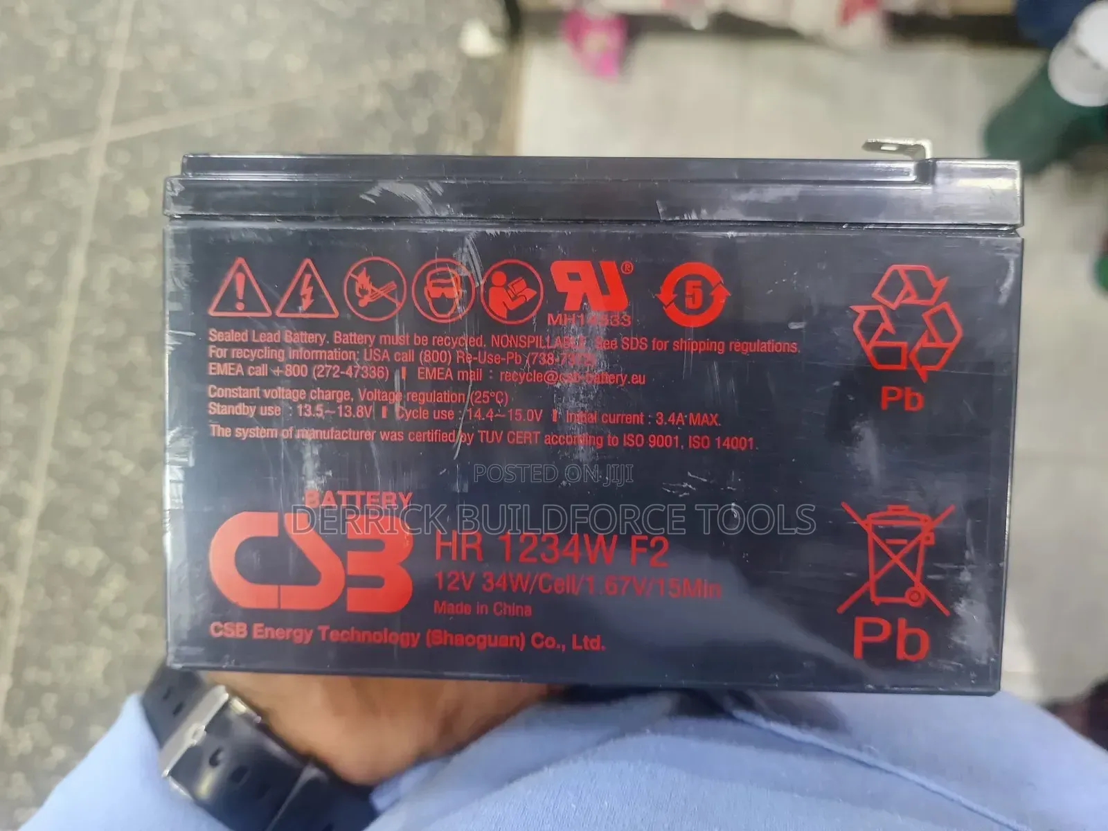 CSB 12v 9ah Maintenance-Free Ups Backup Battery