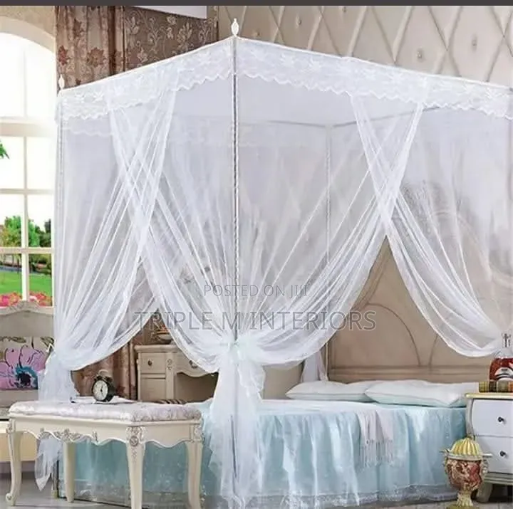 Strong 4-Pole Mosquito Net for Maximum Sleep Safety