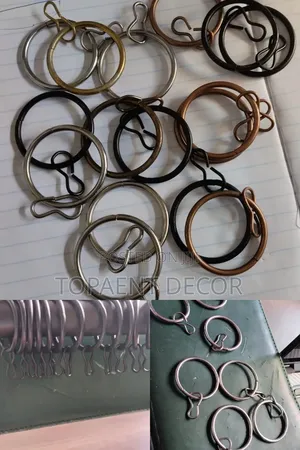 Metallic , Strong and Heavy Duty Curtain Drippery Rings