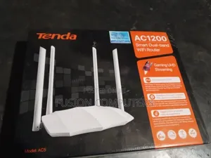 Tenda Ac5 Router, Ac1200 Smart Dual-Band 1200mbps Wireless Wifi Router