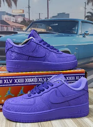The Purple Nike Airforce One Low Kobe Sneakers