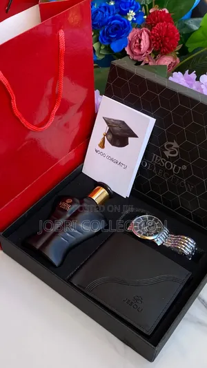 Mens Watch X Perfume X Wallet Gift Set
