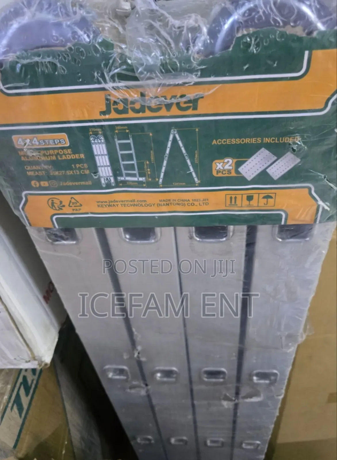Jadever 4×4 Foldable Ladder/4.7m Foldable Ladder