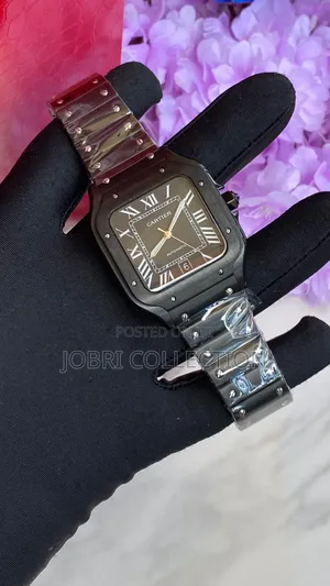 Black Face Cartier Automatic Stainless Steel Watch