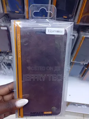 Protective Leather Flip Case for an Apple iPhone 12 Pro Max.
