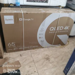 Syinix 65inch Qled Google Smart Tv, Netflix, Youtube Frameless Tv