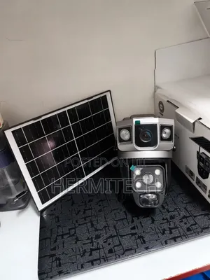 Wide Angle Dual Lens CCTV Wifi Smart Solar Powered 1solar Panel
