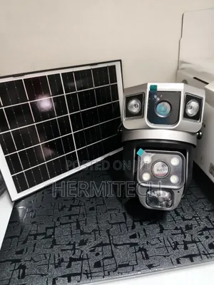 Wide Angle Dual Lens CCTV Wifi Smart Solar Powered 1solar Panel