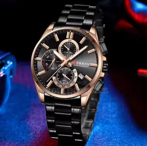 Black Gold Curren Gents Watch #9004