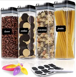 Large Capacity 4l Transparent Acrylic Food/Pantry Storage Containers