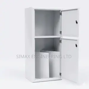 Modern White Two-Door Storage Cabinet