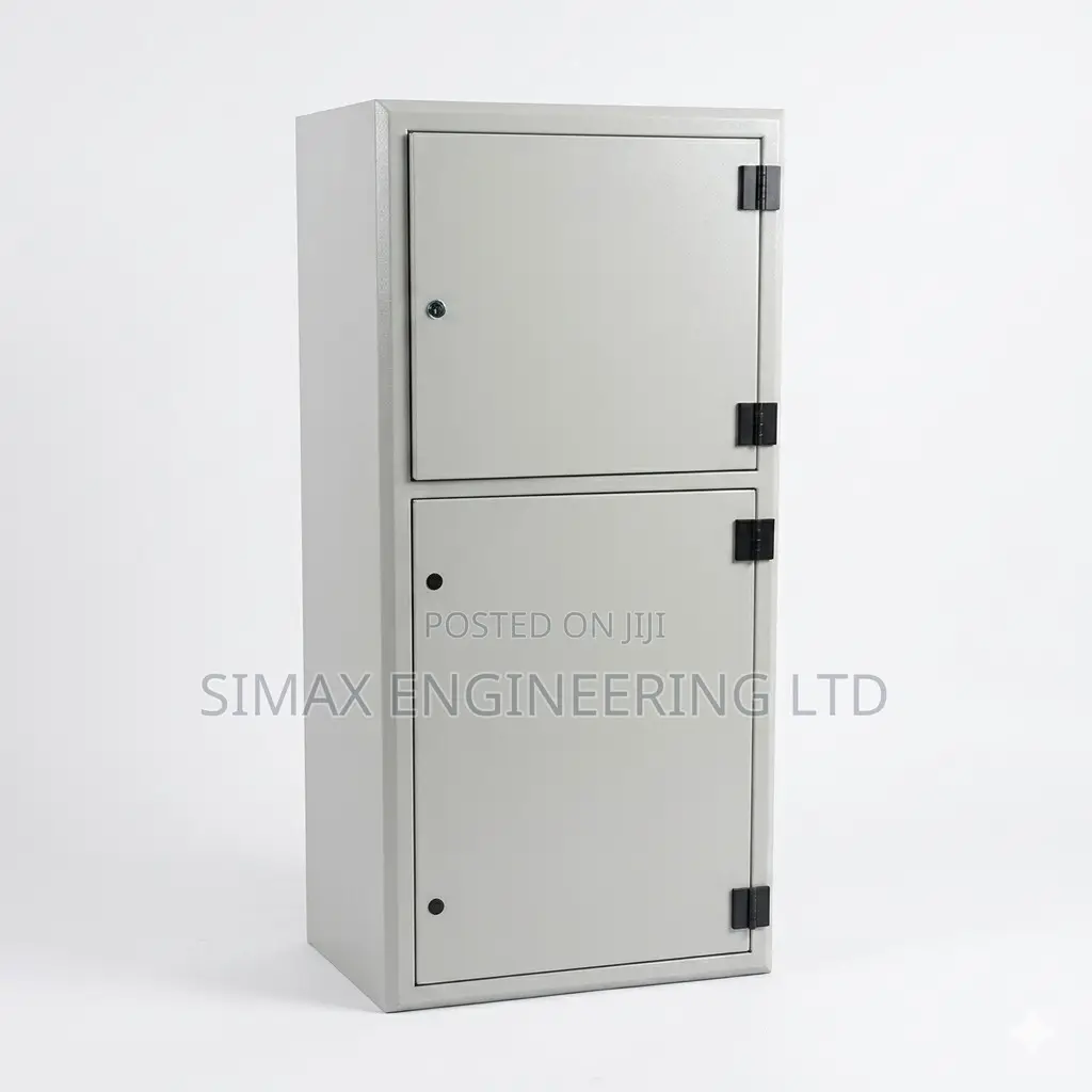 Modern White Two-Door Storage Cabinet