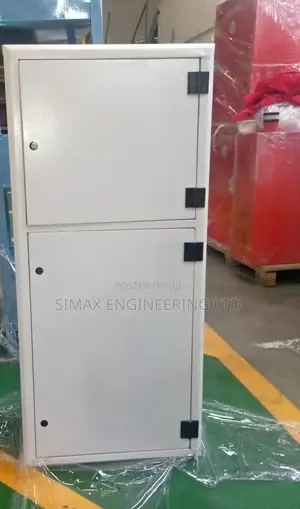 Modern White Two-Door Storage Cabinet