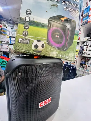 CSN 802 8 Inch, Rechargeable Speaker With 2 Microphones-Powerful Bass