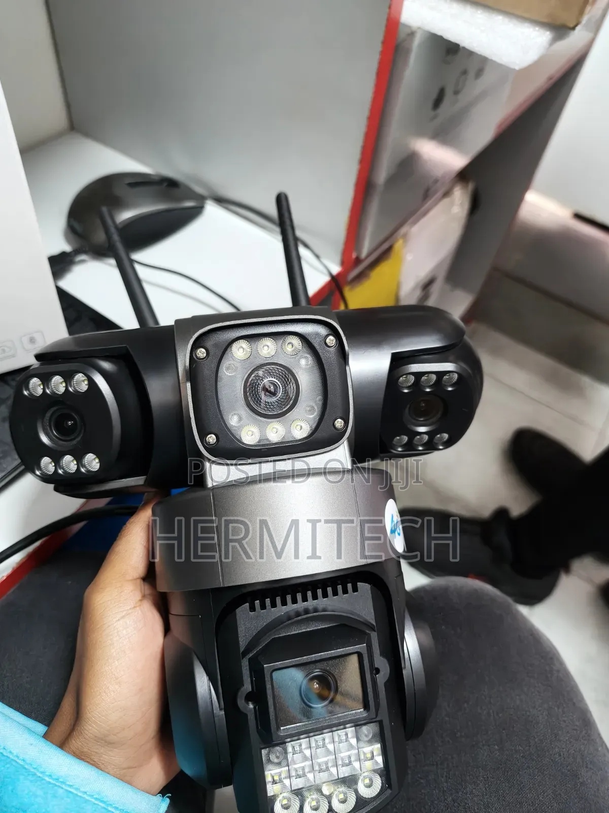 Triple Lens CCTV Electric Model 4g Sim Card Type