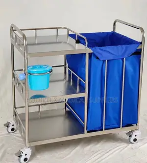 Imported Linen Trolley (Stainless Steel)