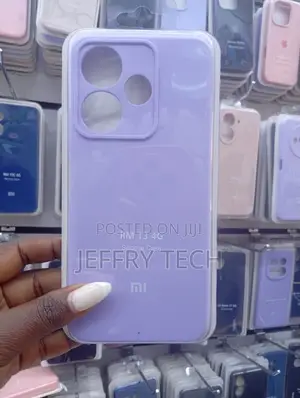 Purple Silicone Phone Case Is for the Xiaomi Redmi Note 13 4g