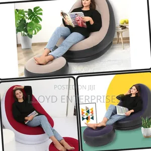 Comfort Inflatable Sofa With Foot Rest