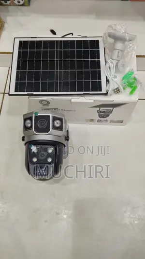 Smart Net V380 Dual Lens 4g Solar Powered CCTV Dome Camera With Sim