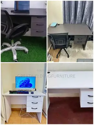 Dark Grey or White and Office Chair