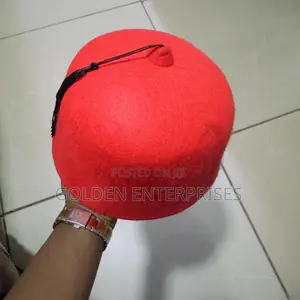 Red Oga/Swahili/Traditional Hat With String