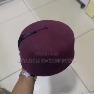 Maroon Oga /Traditional Hat