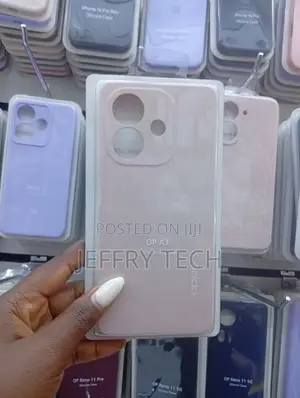 Brand New Oppo A3 Silicone Case in Beige.