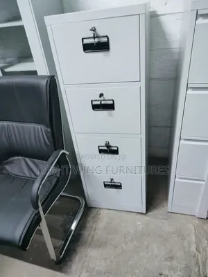 Four Drawers Metallic Filing Cabinet